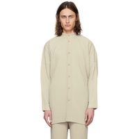 HOMME PLISSEE 이세이 미야케 ISSEY MIYAKE Beige Monthly Color March Shirt 241729M192014