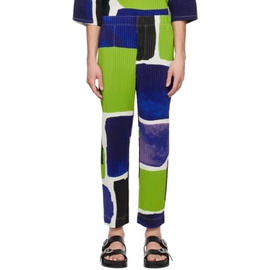HOMME PLISSEE 이세이 미야케 ISSEY MIYAKE Blue & Green Landscape Trousers 241729M191047