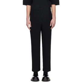HOMME PLISSEE 이세이 미야케 ISSEY MIYAKE Black Monthly Color March Trousers 241729M191052