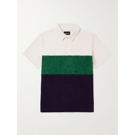 HOWLIN Striped Cotton-Blend Terry Polo Shirt 1647597308401393