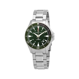 Hamilton Khaki Navy Automatic Green Dial Sprite Bezel Mens Watch H82375161