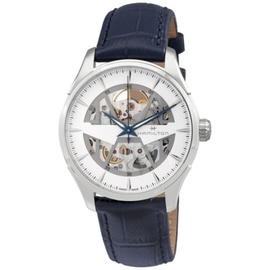 Hamilton MEN'S Jazzmaster Leather White Dial Watch H42535610