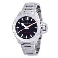 Hamilton MEN'S Khaki Navy Frogman Stainless Steel Black Dial Watch H77815130