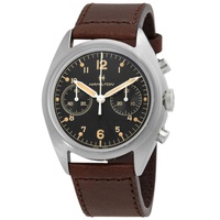 Hamilton MEN'S Khaki Aviation Pioneer Chronograph Leather Black Dial Watch H76409530