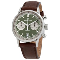 Hamilton MEN'S Intra-Matic Chronograph Leather Green Dial Watch H38416560