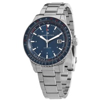 Hamilton MEN'S Khaki Aviation Converter Stainless Steel Blue Dial Watch H76645140