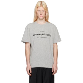 한 코펜하겐 Han Kjobenhavn Gray Freedom T-Shirt 241827M213001