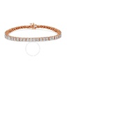 Haus Of Brilliance 10K Rose Gold over .925 Sterling Silver 1.0 Cttw Diamond Square Frame Miracle-Set Tennis Bracelet (I-J Color, I3 Clarity) - 8 017824B800