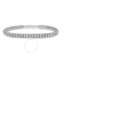 Haus Of Brilliance Sterling Silver 1ct. TDW Double-Link Diamond Tennis Bracelet (I-J, I3) 60-7630WDM