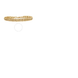 Haus Of Brilliance 10K Yellow Gold Plated .925 Sterling Silver 2.0 Cttw Diamond Double-Link 7 Tennis Bracelet (I-J Color, I3 Clarity) 60-8333YDM