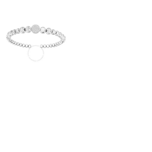  Haus Of Brilliance Sterling Silver 1/6 Carat TDW Diamond Ball Bead Cuff Bangle Bracelet (I-J, I2-I3) 00-2355WDM