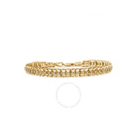Haus Of Brilliance 10K Yellow Gold Plated .925 Sterling Silver 1/2 Cttw Diamond Double-Link 7 Tennis Bracelet (I-J Color, I3 Clarity) 60-8332YDM