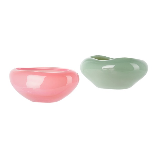  Helle Mardahl Pink & Green Candy Dish Set 232611M792002