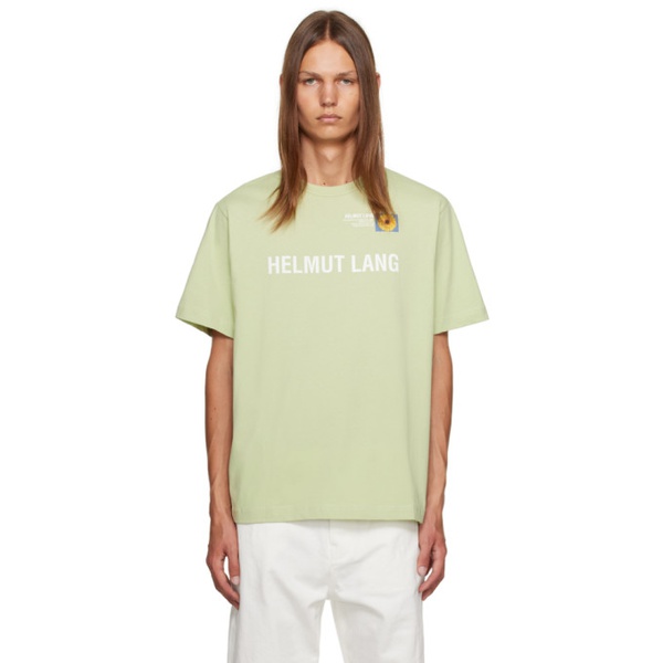  핼무트랭 Helmut Lang Green Printed T-Shirt 232154M213012