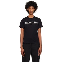 핼무트랭 Helmut Lang SSENSE Exclusive Black T-Shirt 232154F110019