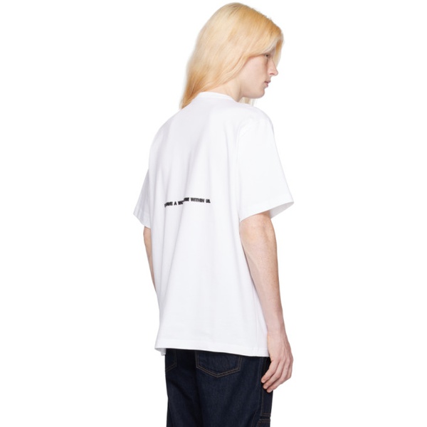  핼무트랭 Helmut Lang White Space T-Shirt 241154M213004