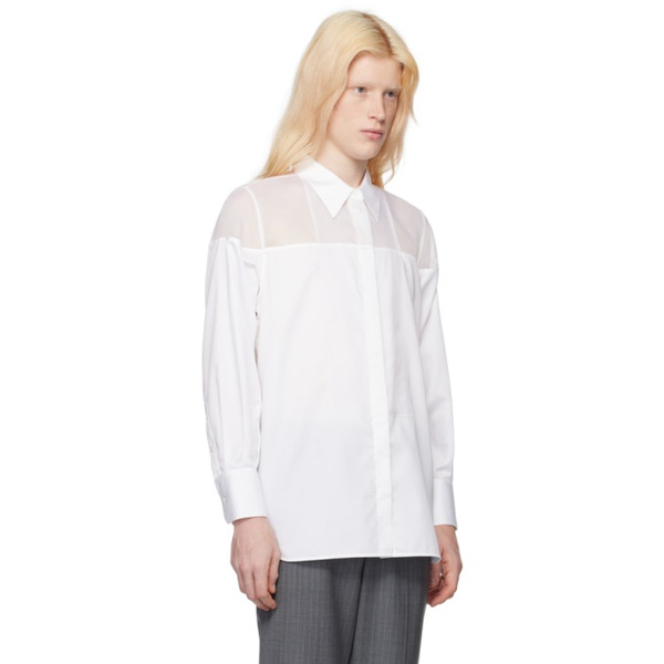  핼무트랭 Helmut Lang White Tux Shirt 241154M192004