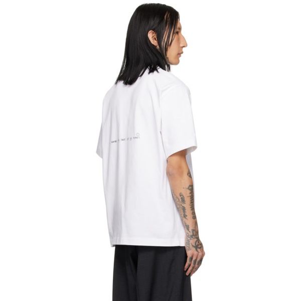 핼무트랭 Helmut Lang White Space T-Shirt 241154M213009