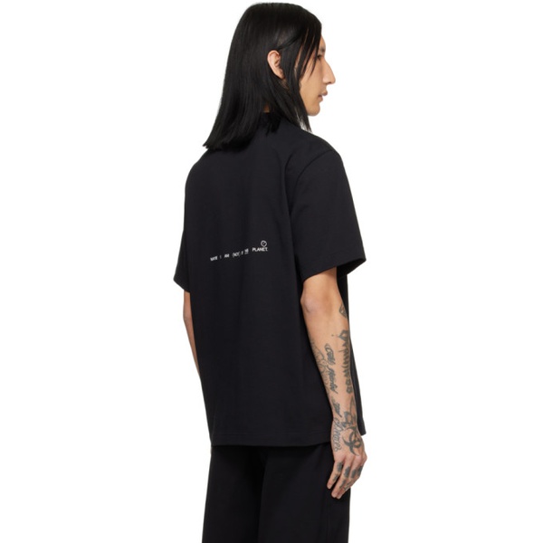  핼무트랭 Helmut Lang Black Space T-Shirt 241154M213005