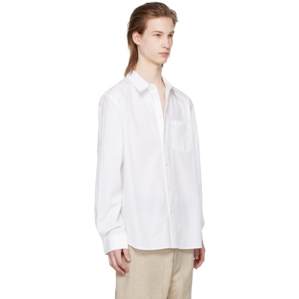  핼무트랭 Helmut Lang White Classic Shirt 241154M192006