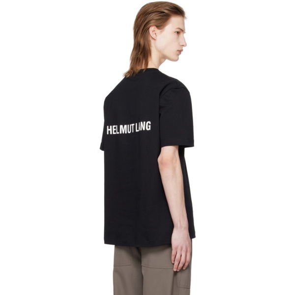  핼무트랭 Helmut Lang Black Printed T-Shirt 241154M213013