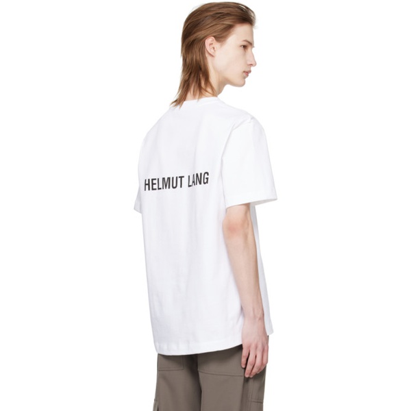  핼무트랭 Helmut Lang White Printed T-Shirt 241154M213014