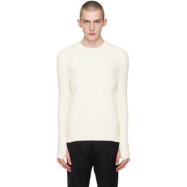 핼무트랭 Helmut Lang 오프화이트 Off-White Cutout Sweater 241154M201004