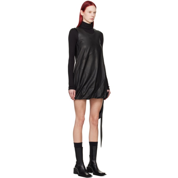  핼무트랭 Helmut Lang Black Bubble Leather Minidress 241154F052008