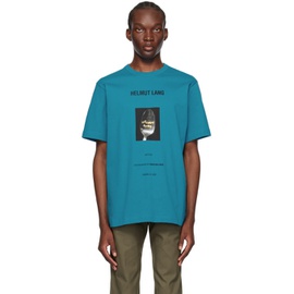 핼무트랭 Helmut Lang Blue Photo T-Shirt 232154M213011