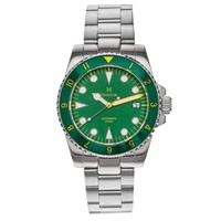 Heritor MEN'S Luciano Stainless Steel Green Dial Watch HERHS1505