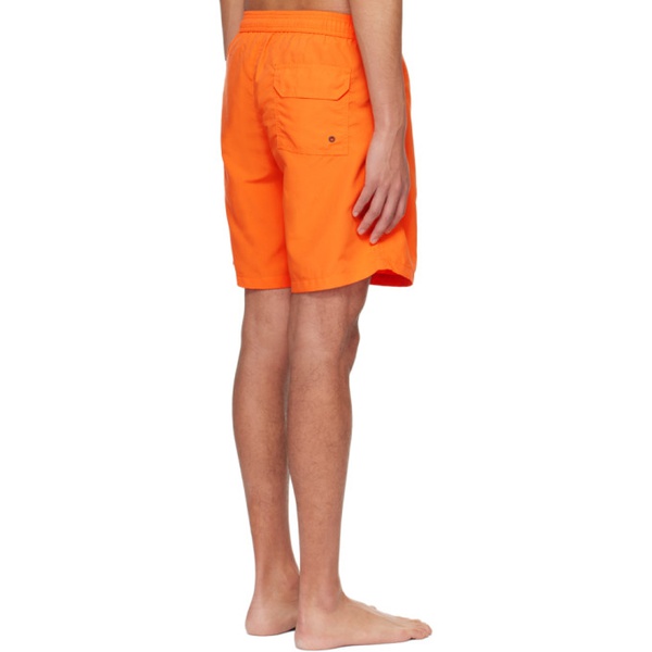  헤론 프레스톤 Heron Preston Orange Patch Swim Shorts 231967M208001