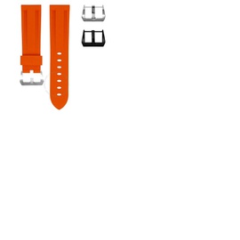 Horus Watch Straps For Seiko Prospex Straight Lug Tangerine Orange Rubber Watch Band 22MMSL-ORG-SP