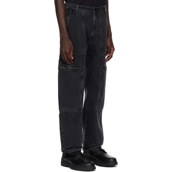  휴고 Hugo Gray Relaxed-Fit Jeans 241141M186003