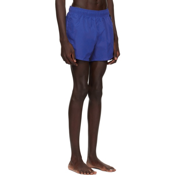  휴고 Hugo Blue Printed Swim Shorts 241084M193008