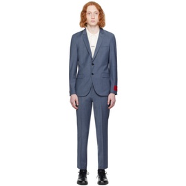 휴고 Hugo Blue Slim-Fit Suit 241084M196001