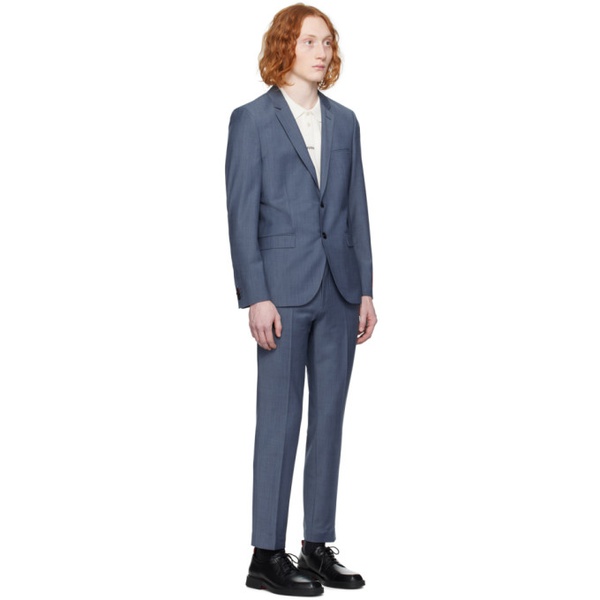  휴고 Hugo Blue Slim-Fit Suit 241084M196001