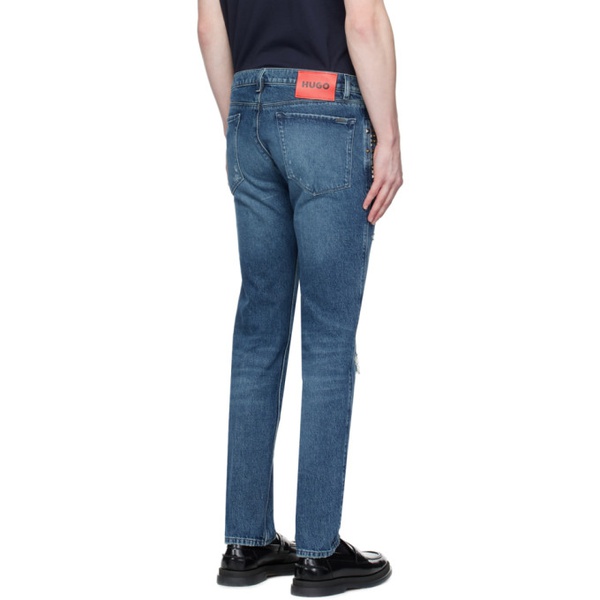  휴고 Hugo Indigo Slim-Fit Jeans 241141M186005