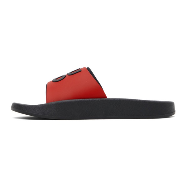  휴고 Hugo Red Logo-Branded Straps Sandals 241084M234002