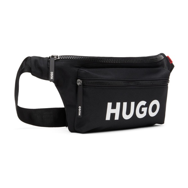  휴고 Hugo Black Ethon 2.0 Logo Belt Bag 241084M171000