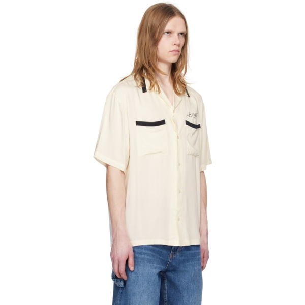  휴고 Hugo 오프화이트 Off-White Embroidered Shirt 241084M192011