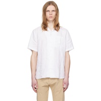 휴고 Hugo White Relaxed-Fit Shirt 241084M192036