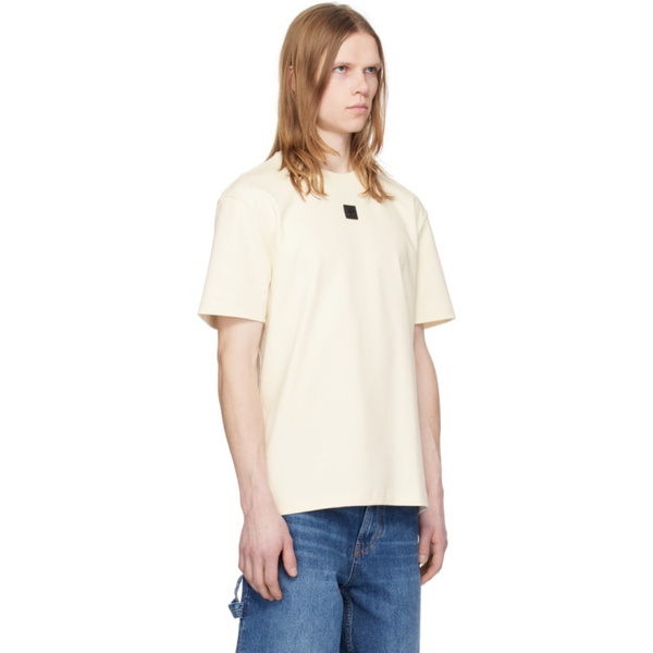  휴고 Hugo 오프화이트 Off-White Patch T-Shirt 241084M213035