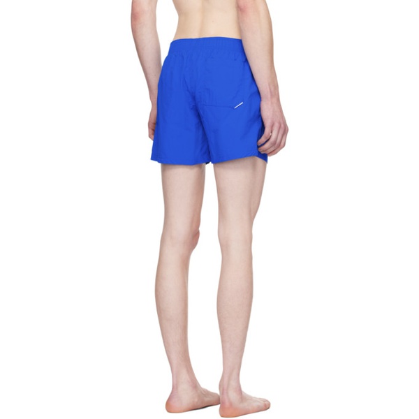  휴고 Hugo Blue Printed Swim Shorts 241084M208010