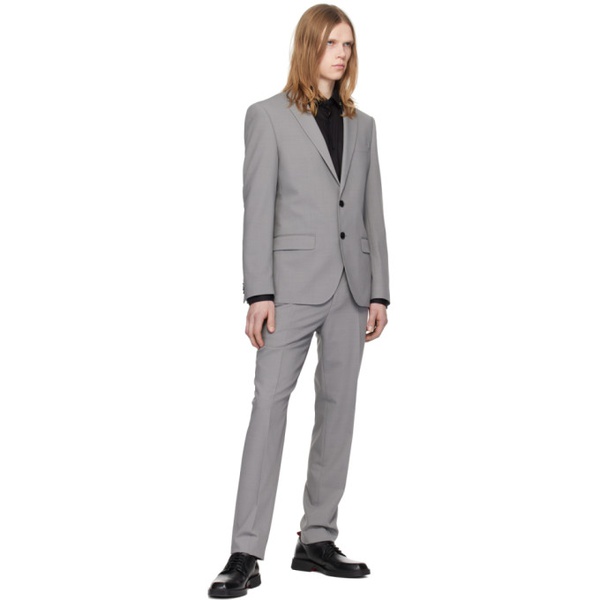  휴고 Hugo Gray Slim-Fit Suit 241084M196009