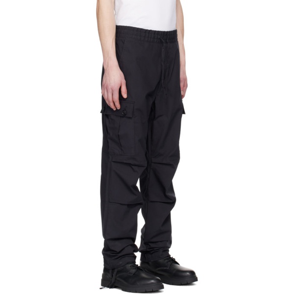  휴고 Hugo Black Regular-Fit Cargo Pants 241084M188010