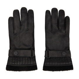 휴고 Hugo Black Goatskin Gloves 212084M135003