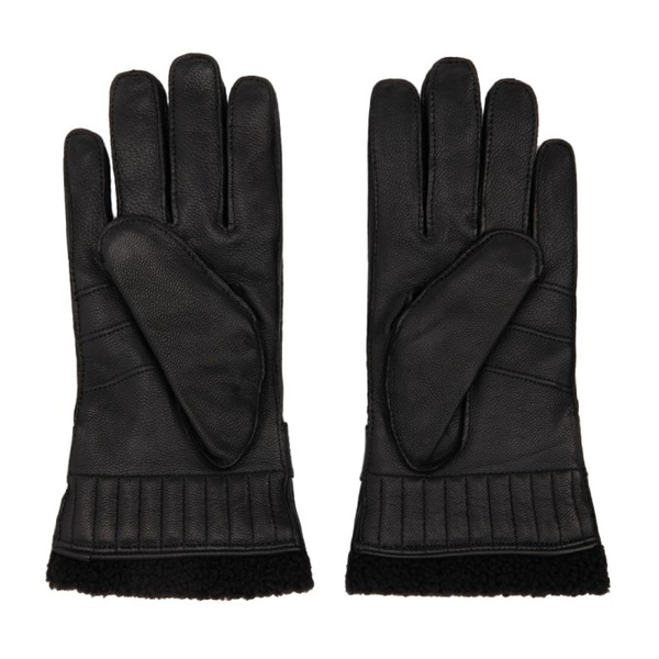  휴고 Hugo Black Goatskin Gloves 212084M135003