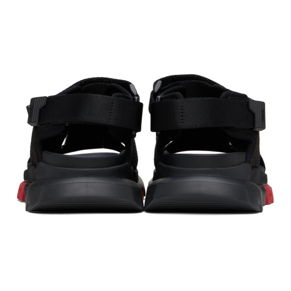  휴고 Hugo Black Velcro Sandals 241084M234014