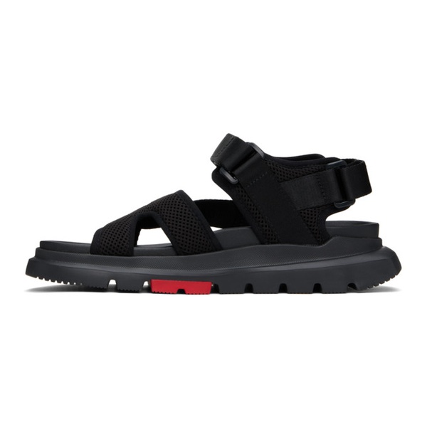  휴고 Hugo Black Velcro Sandals 241084M234014
