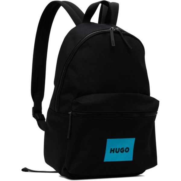  휴고 Hugo Black Laddy Backpack 241084M166008